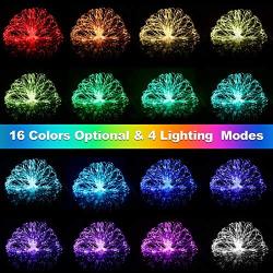 132Ft LED Rope Lights with 400 LEDs, Outdoor Waterproof 16 Colored Remote Control Plug in RGB Multi Color Fairy String Lights, for Bedroom Patio Décor Wedding Christmas Party