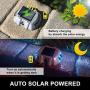 Happybuy Driveway Lights 4-Pack Solar Driveway Lights Bright Blue with Screw Solar Deck Lights Outdoor Waterproof Wireless Dock Lights 6 LEDs for Path Warning Garden Walkway Sidewalk Steps