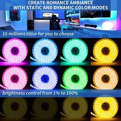 Led Strip Lights 100 Feet,DZFtech Color Changing Led Lights Strip App Control and Synchronization with Music, 900 Lights 5050 Led Type, Led Lights for Bedroom, Room and Home Decoration