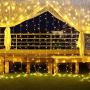 Yinuo Candle 306 Led Window Curtain Lights 8 Modes Led String Lights Plug in Fairy Light with Remote,Xmas Twinkle Lights Decor for Indoor Outdoor Wall Bedroom Party Wedding Patio