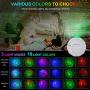 Star Projector, Galaxy Star Night Light Projector for Bedroom Ocean Wave Starry Night Light Projector with Bluetooth Music Speaker & Voice Control Sky Light Projector for Kids Adults