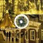 holahome Led Christmas String Lights Outdoor Indoor - 115Ft 300 LED UL Certified 8 Modes End to End Plug - Warm White Fairy Lights for Xmas Tree, Wedding, Patio, Garden, Holiday Decoration