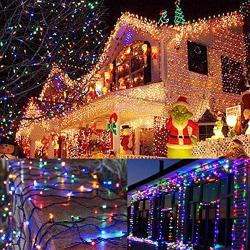 Twinkle Star 200 LED 66FT Fairy String Lights,Christmas Lights with 8 Lighting Modes,Mini String Lights Plug in for Indoor Outdoor Christmas Tree Garden Wedding Party Decoration, Multicolor