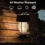 Hanging Solar Lights Outdoor - 2 Pack Solar Powered Waterproof Landscape Lanterns with Retro Design for Patio, Yard, Garden and Pathway Decoration ( Warm Light )