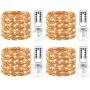 4 PACK LED Light String Battery Powered,50 LEDs on 16.5ft Copper Wire with 8 Modes Remote Control and Timer, Outdoor Christmas Fairy Lights for Bedroom Wedding Party Decor(Warm White) 4 PACK LED Light String Battery Powered,50 LEDs on 16.5ft Copper Wire with 8 Modes Remote Control and Timer, Outdoor Christmas Fairy Lights for Bedroom Wedding Party Decor(Warm White)