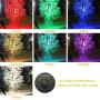 Solar Spotlights Outdoor Garden Lights Color Changing 16LEDs Solar Landscaping Lights 2-in-1 Waterproof Solar Security Lights for Garden Landscape Path Walkway Deck Garage (7 Colors, 2 Pack)
