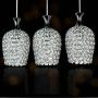 FEEKENBU Modern 3 Lights Crystal Pendant Lighting for Kitchen Island and Dining Room