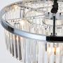 Meelighting Crystal Chrome Chandeliers Modern Contemporary Ceiling Lights Fixtures Pendant Lighting for Dining Room Living Room Chandelier D33.5'' (8 Lights)