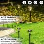 GIGALUMI 8 Pack Solar Pathway Lights, Solar Garden Lights Outdoor Warm White, Waterproof Led Path Lights for Yard, Patio, Landscape, Walkway (Brown)