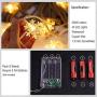VIVAYO Snowflake String Lights Battery Operated, 40 LED 19.6FT Christmas Lights Fairy String Lights for Indoor Outdoor Lights for Bedroom Patio Wedding Party Christmas Home Decor (Warm White)
