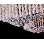 Saint Mossi Modern Crystal Raindrop Chandelier Lighting Flush Mount LED Ceiling Light Fixture Pendant Lamp for Dining Room Bathroom Bedroom Livingroom 13 X G9 Bulbs Required H7'' X W24'' X L32''