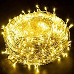 TRAINER SECRET 300 LED String Lights, 98.5ft Fairy String Light Twinkle Lights for Indoor Outdoor Home Xmas Tree Wedding Party Bedroom Decor (Warm White)