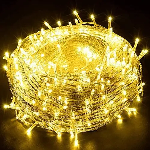TRAINER SECRET 300 LED String Lights, 98.5ft Fairy String Light Twinkle Lights for Indoor Outdoor Home Xmas Tree Wedding Party Bedroom Decor (Warm White)