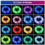 LED Rope Lights Outdoor 16 Colors , 33ft 100 LED Fairy String Lights, Changing Twinkle Lights with Remote USB Powered,Waterproof Clear Tube LED Rope Lights for Wedding,Garden,Party, Christmas Tree