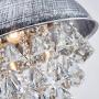 Saint Mossi 1-Light Modern Crystal Chandelier Raindrop Pandent Lighting Flush Mount LED Ceiling Light Fixture for Dining Room Bathroom Bedroom
