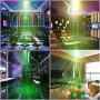 Party Light DJ Disco Lights TONGK Stage Lighting Projector Sound Activated Flash Strobe Light with Remote Control for Parties Home Show Bar Club Birthday KTV DJ Pub Karaoke Christmas Holiday