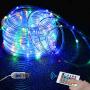 Lumary LED Rope Lights, 33ft Outdoor Rope Lights USB Powered Color Changing Waterproof Rope Lights for Bedroom Garden Christmas Birthday Party