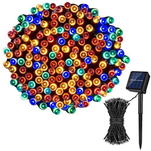 Koxly Solar String Lights,72FT 200 LED 8 Modes Solar Powered Christmas Lights Outdoor String Lights Waterproof Fairy Lights for Garden Party Wedding Xmas Tree