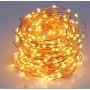 200 Led Fairy Lights 66Feet Starry String Lights Waterproof Firefly Lights Warm White on Copper Wire UL Adaptor Included, for Indoor Outdoor Christmas Decorative Patio Wedding Garden