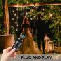 Newpow Outdoor Dimmer 360 Watts, IP67 Waterproof, 60Ft Remote Range, Timer Switch, Memory Function, Plug-in Dimmer Works with 120v Dimmable Outdoor String Lights LED and Incandescent Bulb - Black