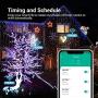 DEWENWILS Smart WiFI Outdoor Plug Outlet,Timer and Countdown Function,IP44 Waterproof outdoor timer for lights,Compatible with Alexa,Google Home, No Hub Required, 2 Packed