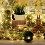Gavenia Lights 33ft with 100 LEDs, Waterproof Copper Wire Lights, Outdoor & Indoor Decorative Fairy Lights for Bedroom, Patio, Garden, Party, Wedding, Christmas and More