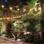 FEIT ELECTRIC 72041 30 Foot Heavy-duty Weather resistant Decorative indoor and outdoor 10 Sockets Incandescent String Lights, 30, 11W, Dimmable,Black