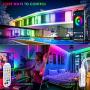 YUNLIGHTS Dreamcolor LED Strip Lights, 16.4ft RGBIC 5050 LED Color Changing Rainbow Tape Lights, Music Sync LED Lights with App Control for Bedroom, TV Backlight, Bar