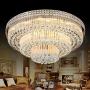 KALRI Modern K9 Crystal Chandelier Flush Mount LED Ceiling Light Fixture Pendant Lamp for Living Room Bar Shop (Dia 31.5)