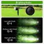Claoner 32 LED Solar Landscape Spotlights, Wireless Waterproof Solar Landscaping Spotlights Outdoor Solar Powered Wall Lights for Yard Garden Driveway Porch Walkway Pool Patio- Cold White(2 Pack)