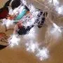 Christmas Lights, Snowflake String Lights 32.8 ft 80 LED Fairy Lights Battery Operated Waterproof for Xmas Garden Patio Bedroom Party Decor Indoor Outdoor Celebration Lighting (White) Christmas Lights, Snowflake String Lights 32.8 ft 80 LED Fairy Lights Battery Operated Waterproof for Xmas Garden Patio Bedroom Party Decor Indoor Outdoor Celebration Lighting (White)