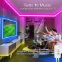 50Ft LED Strip Lights, Led Lights Strip Smart Music Sync RGB Color Changing App Controlled and Remote Led Strip Lights, Led Lights Used for Christmas Party and Home Decoration