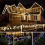 StillCool Rope Lights 2pcs 49ft Battery Operated String Lights 8 Modes Outdoor Waterproof Fairy Lights Dimmable/Timer with Remote for Wedding Patio Garden Party Halloween Christmas Decor