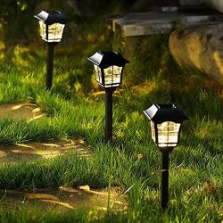 Maggift 8 Lumens Solar Pathway Lights Solar Garden Lights Outdoor Solar Landscape Lights for Lawn Patio Yard Pathway Walkway, 6 Pack