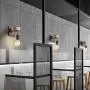 Lightess Black Wall Lights, Edison Wall Lamp 1-Light Industrial Farmhouse Sconce for Barn Kitchen, Living Room, LG9423728