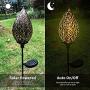 Ulmisfee Garden Solar Lights Pathway Outdoor Solar Stakes Lights, Waterproof Decorative Metal Olive Lights for Yard, Lawn, Patio, Courtyard (Garden Solar Lights A)