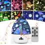 Night Light Projector for Kids - Star Light Projector for Bedroom, 7 Lighting Modes Mood Lights for Baby Boys Girls Teens Adults Children Room, with Remote Control and 8 Sets of Film