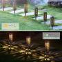 TomCare Solar Lights Outdoor Upgraded Bright Solar Pathway Lights Bigger Size Decorative Solar Garden Lights Waterproof Solar Powered Led Landscape Lighting for Path Lawn Patio Yard Walkway, 8 Pack