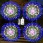 Joiedomi 4Packs Firework Copper Wire Hanging 200 LED Starburst Lights Waterproof for Christmas Home Party Wedding Garden Xmas Patio Bedroom Décor Indoor Outdoor Decorations