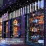 Meteor Shower Lights Christmas Lights LED Falling Rain Lights 30cm 8 Tubes Icicle Snow Raindrop Outdoor String Lights for Christmas Trees Holiday Decoration Wedding Party Patio Garden (White)