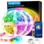 60ft Daybetter Smart Bluetooth Led Lights,5050 RGB Led Strip Lights Kits with Remote, App Control Timer Schedule Led Music Strip Lights(2 Rolls of 30ft)