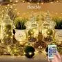 LED String Lights with Remote Control 99ft with 300 LEDs Dimmable Fairy String Lights for Bedroom, Trees, Indoor/Outdoor Copper Lights for Birthday, Wedding, Party UL Certificate Warm White