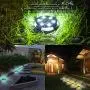 Solar Ground Lights Outdoor - Solar Garden Disk Lights,Multi-Color Auto-Changing 10 LED Waterproof In-Ground Outdoor Landscape Lighting for Lawn Patio Pathway Yard Deck Walkway Flood Light (4 Pack) Solar Ground Lights Outdoor - Solar Garden Disk Lights,Multi-Color Auto-Changing 10 LED Waterproof In-Ground Outdoor Landscape Lighting for Lawn Patio Pathway Yard Deck Walkway Flood Light (4 Pack)