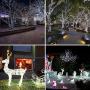 Ankway Solar String Lights White 200 LED 3-Strand Copper Wire Solar Fairy Lights 8 Modes 72 ft Solar Powered String Lights Waterproof IP65 LED Twinkle Lights Outdoor Patio Garden Tree Indoor Party