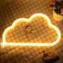 LED Signs Neon Lights for Wall Decor,USB or Battery Decor LED Light,Neon Signs for Bedroom,Decorative LED Neon Light Sign for Bar,Christmas,Home Party,Kids,Girls Living Room (Cloud-Warm White)