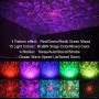 LUNSY Starry Night Light Projector 3 in 1, Built-in Music Speaker, LED Nebula Cloud/Moving Ocean Wave Projector for Bedroom Birthday Ambiance Party