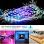 Bluetooth LED Strips Light, Smart Strip Lights Sync Music Waterproof 32.8ft, 300LEDS Flexible Color Changing RGB Rope Light with APP Controller for Bedroom Bar Party Halloween Christmas