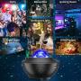 Star Projector & Night Light Projector, Galaxy Light Projector for Bedroom,Kids, with 10 Lighting Modes, Bluetooth Speaker, Remote Control, Sound-Activated and Auto-Off Timer, Great Festival Decor