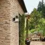 Charlie Outdoor Indoor Wall Sconce, LED Bulb Included, Oil Rubbed Bronze, Clear Seeded Glass Shade,44127