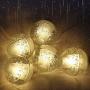 Crystal Chandelier Modern Pendant Light LED Raindrop Ceiling Lamp Crystal Ball Hanging Fixture Lighting 7-Light G4 Staircase Living Room Hotel Hallway Foyer Entry Way
